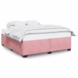 vidaXL Giroletto Rosa 200x200 cm in Velluto - Vista aggiuntiva 2