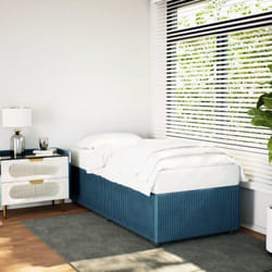 Giroletto Blu 90x190 cm in Velluto Vidaxl 490628