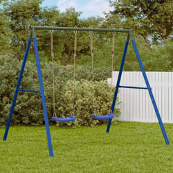 Telaio per Altalena da Esterno con 4 Ganci in Acciaio Blu Vidaxl 441798