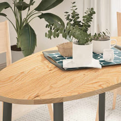 Vidaxl - Piano per Tavolo 120x60x2 cm in Rovere Massello Ovale 4711