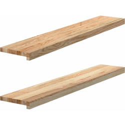 vidaXL Davanzali 2 pz Non Trattati 110x20x2cm Legno Massello di Rovere