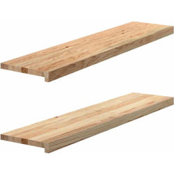 vidaXL Davanzali 2 pz Non Trattati 110x25x2cm Legno Massello di Rovere