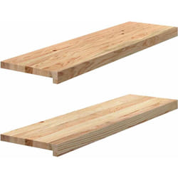 vidaXL Davanzali 2 pz Non Trattati 90x30x2 cm Legno Massello di Rovere