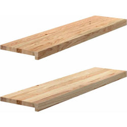 vidaXL Davanzali 2 pz Non Trattati 100x30x2cm Legno Massello di Rovere