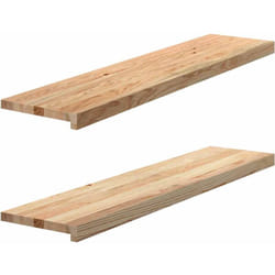 vidaXL Davanzali 2 pz Non Trattati 110x30x2cm Legno Massello di Rovere