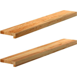 vidaXL Davanzali 2 pz Marrone Chiaro 100x15x2 cm Legno Massello Rovere
