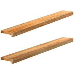 vidaXL Davanzali 2 pz Marrone Chiaro 120x15x2 cm Legno Massello Rovere