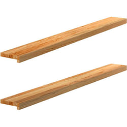 Davanzali 2 pz Marrone Chiaro 140x15x2 cm Legno Massello Rovere vidaXL4740