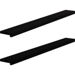 Vidaxl - Davanzali 2 pz Marrone Scuro 140x15x2 cm Legno Massello Rovere 8016