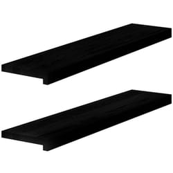 Vidaxl - Davanzali 2 pz Marrone Scuro 90x20x2 cm Legno Massello Rovere 2782
