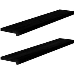 Vidaxl - Davanzali 2 pz Marrone Scuro 110x20x2 cm Legno Massello Rovere 8923