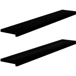 Vidaxl - Davanzali 2 pz Marrone Scuro 120x20x2 cm Legno Massello Rovere 6629