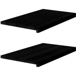 Vidaxl - Davanzali 2 pz Marrone Scuro 70x40x2 cm Legno Massello Rovere 8263