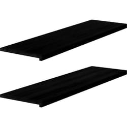 Davanzali 2 pz Marrone Scuro 140x40x2 cm Legno Massello Rovere vidaXL9682