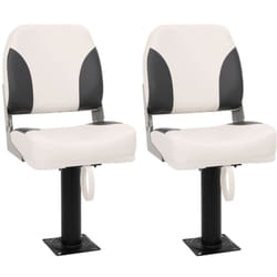 Vidaxl - Set Sedile da Barca Pieghevole 4 pz con Schienale Basso
