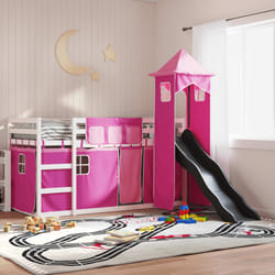 VidaXL 3284202 letto a castello e a soppalco
