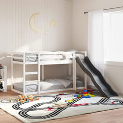 Vidaxl - Letto a Castello Scivolo e Scala Bianco 90x200 cm Legno di Pino