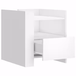 VidaXL 848276 comodino Bianco - Vista aggiuntiva 7