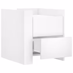 VidaXL 848283 comodino Bianco - Vista aggiuntiva 7