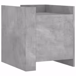 vidaXL Comodino Grigio Cemento 45x50x50 cm in Truciolato - Vista aggiuntiva 2