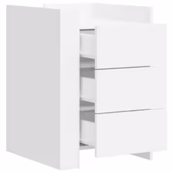 VidaXL 848304 comodino Bianco - Vista aggiuntiva 5
