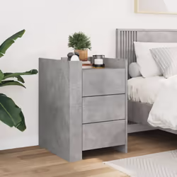VidaXL 848307 comodino Colore cemento