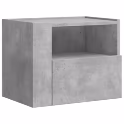 vidaXL Comodino a Muro Grigio Cemento 45x30x35 cm - Vista aggiuntiva 2