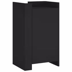 vidaXL Credenza Nera 45x35x75 cm in Legno Multistrato - Vista aggiuntiva 2