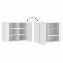 VidaXL 848423 scaffale Legno Bianco - Vista aggiuntiva 8