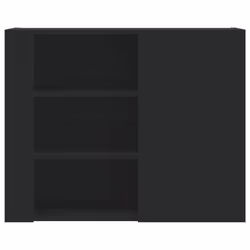 VidaXL 848424 scaffale Legno Nero - Vista aggiuntiva 4