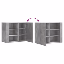 VidaXL 848426 scaffale Legno Grigio - Vista aggiuntiva 8