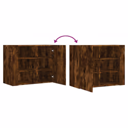 VidaXL 848427 scaffale Legno Quercia, Marrone - Vista aggiuntiva 8