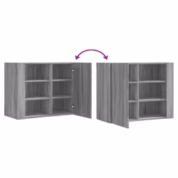 VidaXL 848428 scaffale Legno Grigio - Vista aggiuntiva 8