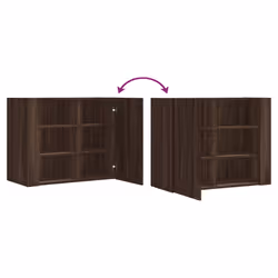 VidaXL 848429 scaffale Legno Marrone, Legno - Vista aggiuntiva 8