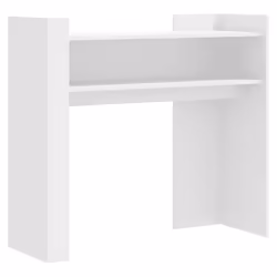 vidaXL Tavolino Consolle Bianco 100x35x90 cm in Legno Multistrato - Vista aggiuntiva 2