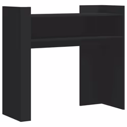 vidaXL Tavolino Consolle Nero 100x35x90 cm in Legno Multistrato - Vista aggiuntiva 2
