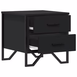VidaXL 848504 comodino Nero - Vista aggiuntiva 6