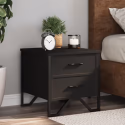 VidaXL 848505 comodino Nero