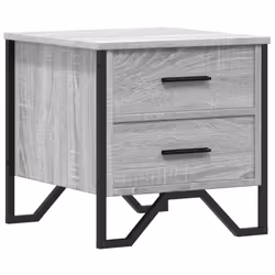 vidaXL Comodino Grigio Sonoma 40x41x40 cm in Truciolato - Vista aggiuntiva 2