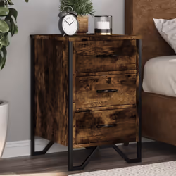 VidaXL 848526 comodino Quercia