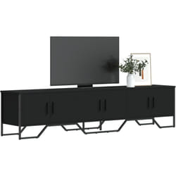 Vidaxl - Mobile Porta tv Nero 180x34x41 cm in Legno Multistrato 553375