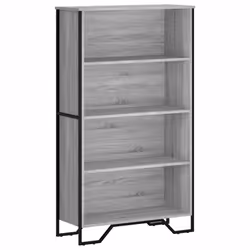 vidaXL Libreria Grigio Sonoma 80x31x137,5 cm in Legno Multistrato - Vista aggiuntiva 2