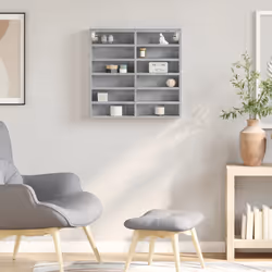 VidaXL 847929 scaffale Legno Grigio - Vista aggiuntiva 3
