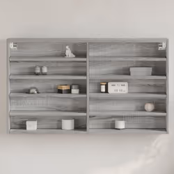 VidaXL 847931 scaffale Legno Grigio - Vista aggiuntiva 2