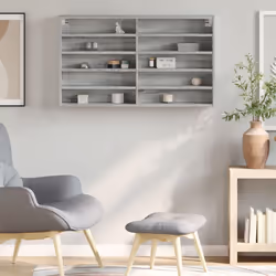 VidaXL 847931 scaffale Legno Grigio - Vista aggiuntiva 3