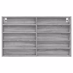 VidaXL 847931 scaffale Legno Grigio - Vista aggiuntiva 4