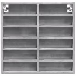 VidaXL 847936 scaffale Legno Grigio - Vista aggiuntiva 4