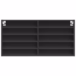 VidaXL 847948 scaffale Legno Nero - Vista aggiuntiva 4