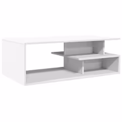 vidaXL Tavolino da Salotto Bianco 102x55x35 cm in Legno Multistrato - Vista aggiuntiva 2