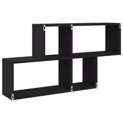 VidaXL 848018 scaffale Legno Nero - Vista aggiuntiva 6